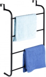 Metalen zwarte over-deur handdoekhouder