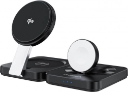 Opvouwbare magnetische draadloze 3-in-1 oplader CHOETECH Qi2 voor iPhone, Apple Watch en AirPods