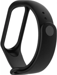 Siliconen bandje voor xiaomi mi band 5/6 – zwart