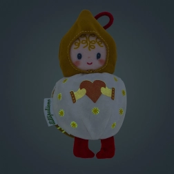 Kerst pluchen decoratie witte elf Mimmi Lilliputiens