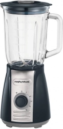 Morphy Richards tafelblender met glazen kan van 1,5 l, zwart
