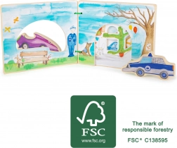 Houten Interactief Boek Politie Small Foot