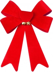 Kerstdecoratieve strik van velours 22 × 32 cm