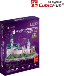 Lichtgevend 3D-puzzel kasteel Neuschwanstein 128 stukjes