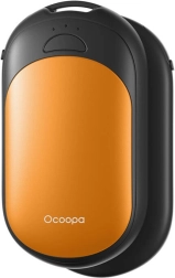Ocoopa 2x2500 mAh handverwarmer, USB-C, zwart en oranje