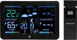 Draadloos weerstation met buitensensor, barometer en radiogestuurde klok