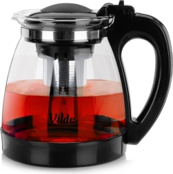 Glazen theepot met roestvrijstalen infuser 2 l