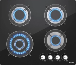 Glazen gaskookplaat ISEASY 60 cm