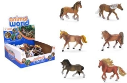 Paardenfiguur 13 cm - 1 stuk – Mix van bruine paarden