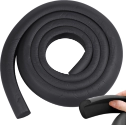 Schuimrubberen beschermstrip voor meubels 2 m – zwart