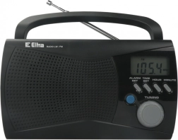 Draagbare radio met LCD-display KINGA 2 zwart