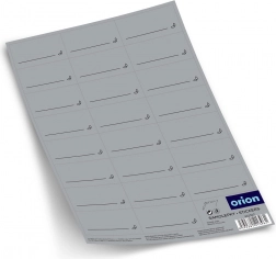 Zelfklevende grijze kruidenlabels, 23 stuks