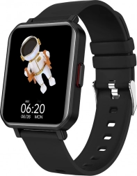 slimme horloge fit fw56 carbon pro zwart