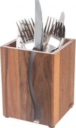 Houten standaard voor keukengerei River van acaciahout