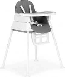 ECOTOYS opvouwbare kinderstoel voor het voeren 3-in-1 grijs
