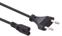 Voedingskabel achtje 2‑pin 3 m EU