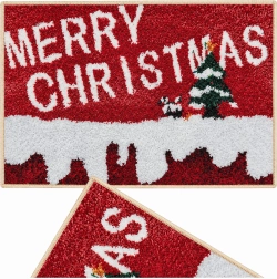 Kerstdeurmat Merry Christmas 50 × 80 cm
