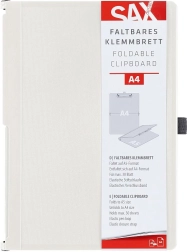 SAX afsluitbare klembordmap met clip A4, crèmekleurig