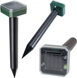 Zonne-afweermiddel voor knaagdieren en mollen met vibrerende geluiden