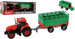 Tractor Zetor met aanhanger kunststof 36 cm met licht en geluid