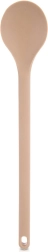 Beige siliconen keukellepel 28 cm