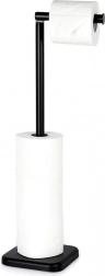 Vrijstaande wc-rolhouder 56 cm – zwart VILDE