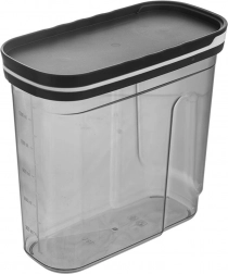 Voorraaddoos voor droge levensmiddelen met doseerder GREY 1,8 l