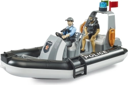 Politie speelgoedboot met figuren