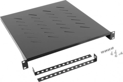 19" rack-plank 800mm 1U 483x500mm zwart