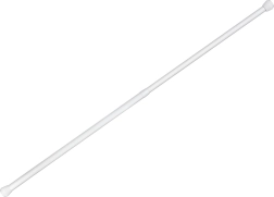 Telescopische klemstang 70–120 cm, aluminium, wit - 1 stuk