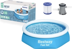 Opblaasbaar zwembad BESTWAY Fast Set 244 × 61 cm met filtratie