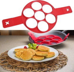 Siliconen pannenkoekvorm – Rood