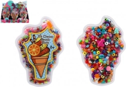 Set van kleurrijke plastic kralen voor creatie