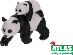 panda-figuur met jong 8 cm