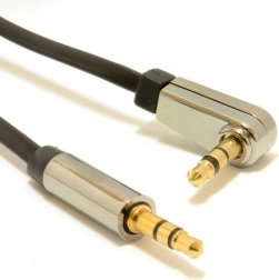 Stereo kabel 3,5 mm jack 1,8 m met haakse connector