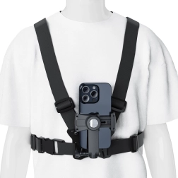 Borstband voor telefoon en GoPro met spiegeltje