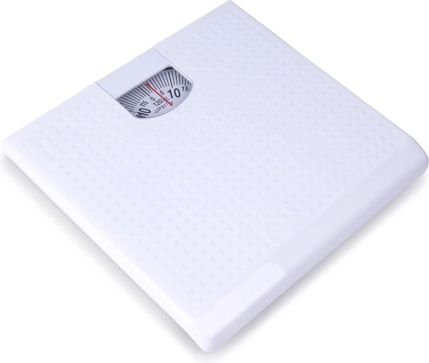 Mechanische witte personenweegschaal 120 kg