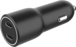 Autolader met 2x USB-C PD 40W zwart