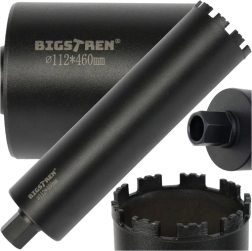 Diamanten kernboor BIGSTREN 112 × 460 mm, draad 1.1/4 UNC