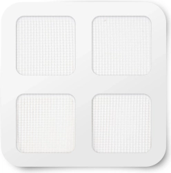 Zelfklevende reparatiepatches voor insectenhorren, wit, 10 × 10 cm, 4 stuks