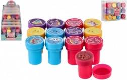 Zelfinktende stempels eenhoorn, set van 12 stuks in een doosje