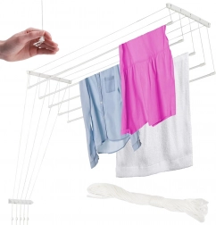 Plafonddroogrek voor wasgoed 180 cm, 5 stangen