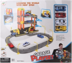 Tweedelige kunststof garage met autootjes