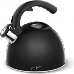 Theepot Cuivre 3 l, zwart met fluit, voor alle types kookplaten