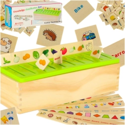 Houten educatieve sorter – logische sorteer- en vormherkenningsspel