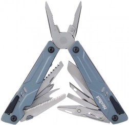 Multitool Nextool 15-in-1 met bitset – blauw