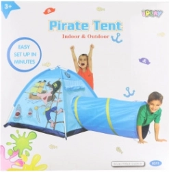 Kindertent piraat met tunnel