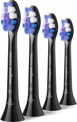 Philips Sonicare Sensitive Standard vervangende opzetborstels, 4 stuks, zwart