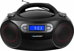 Draagbare boombox met FM, CD/MP3, USB, AUX, klok en wekker