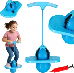 springende balans-pogo bal voor kinderen – blauw